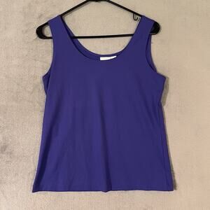 Chicos Sleeveless Tank Top Purple Womens 1 (Medium)